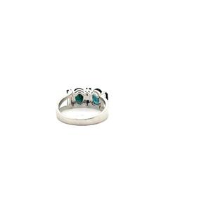 Produit le plus vendu Bague empilable en saphir bleu véritable Argent sterling 925 pur Fabricant de bijoux fins Cadeau pour petite amie - Product Image 5