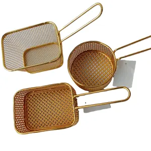 Nouvelles idées de produits NOUVEAU Fournisseur <span class=keywords><strong>chinois</strong></span> Gadgets de cuisine Outils de pâtisserie Panier à frire en métal pour petites ailes de poulet frites et autres aliments frits - Product Image 1