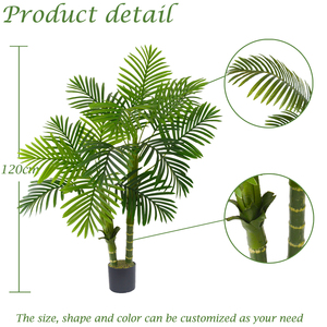 Bossion - Planta Artificial de Plástico al por Mayor para Decoración de Jardín Interior y Exterior, Palmera Artificial - Product Image 2