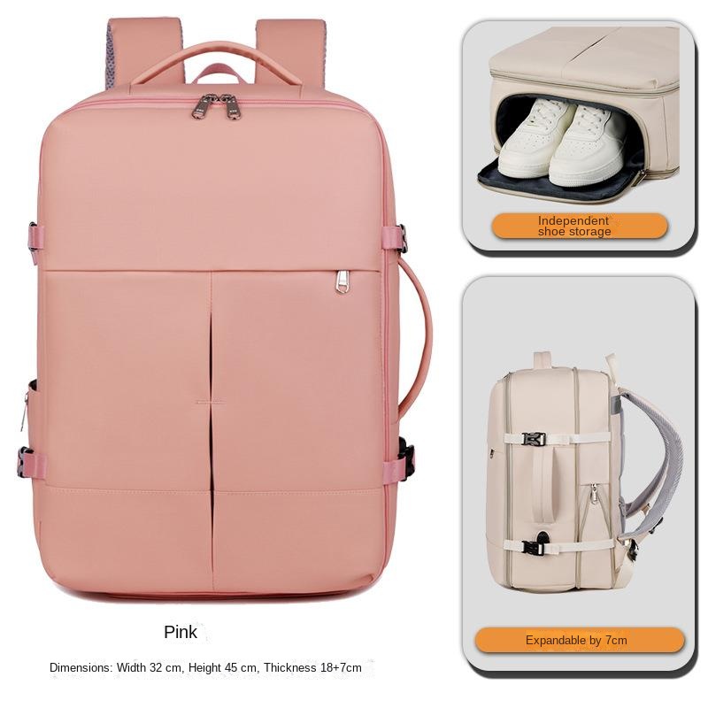 Pink (expandable + shoe compartment)