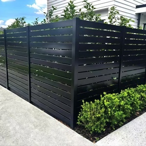 High Quality Outdoor Aluminum Privacy Horizontal <strong>Fence</strong> Security Farming Including Rail Fencing <strong>Gate</strong> 6 Feet Height Powder Coated - Product Image 4