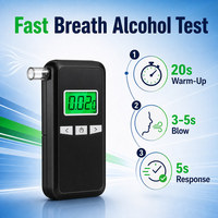 Alcoholímetro Compacto de Semiconductor, Detector de Alcohol Portátil y Recargable para Autoprueba del Conductor en Casa