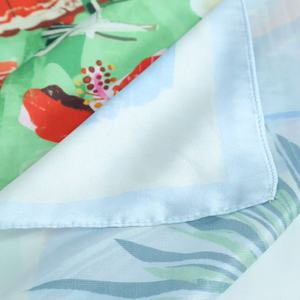 Thiết Kế Mới Tùy Chỉnh Khăn In Ấn 50D Satin Voan Kỹ Thuật Số Printing100 % Polyester Satin Cho Khăn Choàng - Product Image 4