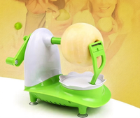 Duurzame plastic handmatige multifunctionele fruitenschiller met roestvrijstalen mes, makkelijk schoon te maken, handmatige appelenschilmachine 2026