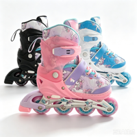 Magnifiques patins à roulettes avec roues lumineuses en PU et roulements ABEC-7, combinés à un châssis en aluminium pour les sports de plein air des adultes