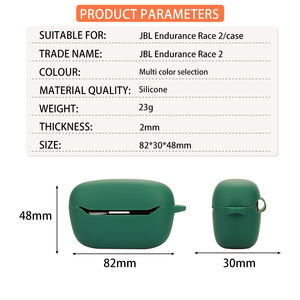 Étui pour écouteurs en gros pour <span class=keywords><strong>JBL</strong></span> Endurance Race <span class=keywords><strong>2</strong></span>, coque en silicone pour écouteurs, étui pour écouteurs sans fil, coque pour écouteurs pour boîte d'Airpods <span class=keywords><strong>Pro</strong></span> - Product Image 3