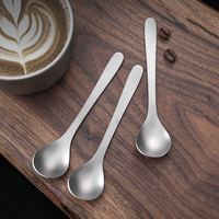 Mini-cuillère en titane pur pour sel, céréales, miel, lait, sucre et chocolat – Ustensile à manche court pour bar, café, cuisine