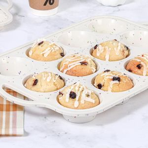 MUYULINS Factory 24-cup LFGB non-stick BPA Free metal reinforced frame mini silicone cupcake pan American <b>cake</b> <b>tin</b> baking mold - Product Image 4