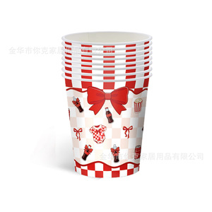 Fournitures pour fête de naissance, vaisselle jetable rétro à thème soda, assiettes, gobelets, serviettes, nappe, décorations - Product Image 2