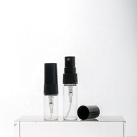 Mini botella de prueba de Perfume, viales de vidrio finos dorados con caja, atomizador de Perfume de 1,5 ml, 2ml, 3ml, 5ml, 10ml