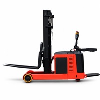 Chariot élévateur à palettes électrique avec pédale de commande, sans pieds de support, compatibilité universelle des palettes, chariot de manutention de marchandises