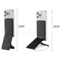 Nouveau support magnétique pour téléphone en cuir, trépied flottant, porte-cartes pour iPhone Samsung Google Pixel, OEM ODM, logo personnalisé, emballage