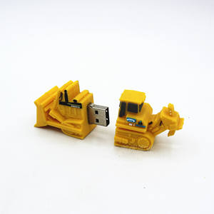 Palos usb en forma de excavadora, pendrive en forma de Dozer, almacenamiento usb, directo de fábrica, alta calidad - Product Image 5