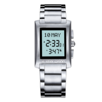 Jam Digital Islami Alfajr Worldwide Prayer Times EL Light Watch, Jam Sholat Muslim Alfajr, Jam Azan Muslim Tahan Air 5ATM