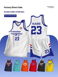 Nouveaux ensembles d'uniformes de basket-ball personnalisés pour adultes étudiants et enfants Conception d'épaule étroite américaine pour les jeux et les maillots d'équipe d'entraînement - Product Image 6