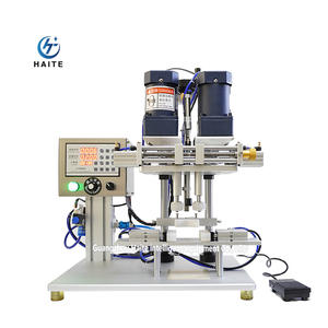 Yarı otomatik elektrikli masaüstü şişe kapağı gergi sızdırmazlık makinesi 4 tekerlekler ördek gagası otomatik şişe Capper kapatma makinesi - Product Image 2