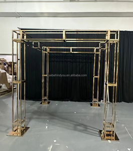 <span class=keywords><strong>Chuppah</strong></span> vuông đám cưới vòm sân khấu đám cưới vàng mandap vòm - Product Image 5