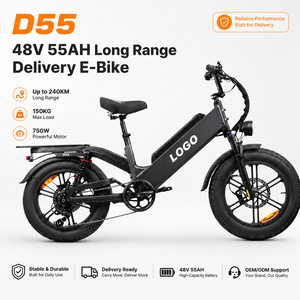 Bicicleta Eléctrica de Larga Duración 240km, Batería de Gran Capacidad 48V 55Ah, Motor de 750W, Neumáticos Anchos, para Servicio de Entrega - Product Image 1