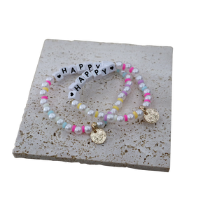 खुश उपहार गर्म बिक्री कस्टम नरम मिट्टी के कंगन के सामान की दोस्ती महिला लड़कियों के लिए अंग्रेजी अक्षर कोण - Product Image 6