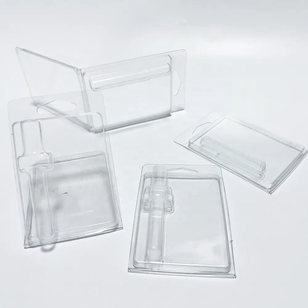 Scatola di imballaggio trasparente in plastica a conchiglia per animali domestici