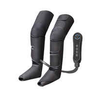 Masseur de compression des jambes avec chaleur, bottes de compression d'air pour la circulation, soulagement de la douleur, outil de massage des mollets, des pieds et des cuisses
