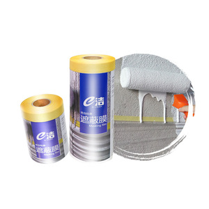 E-Clean Masking Film Transparent With Adhesive Strip For Painting Protection - Product Image 1
