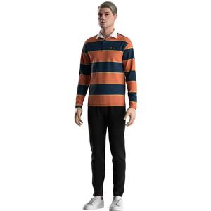 เสื้อโปโลแขนยาวผู้ชายป้องกันริ้วรอย ผสานความทนทาน ความสบาย และความสง่างามอย่างง่ายดาย เสื้อโปโลรักบี้ - Product Image 6