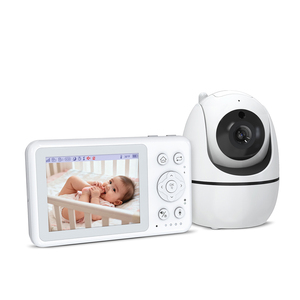 <span class=keywords><strong>Babyphone</strong></span> intelligent avec contrôle PTZ panoramique à 360 degrés, écran de 3,2 pouces, vision nocturne automatique, détection sonore, audio bidirectionnel, vidéo - Product Image 1