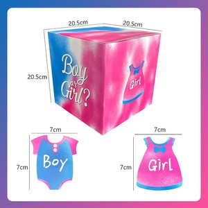 Caja Sorpresa para Revelación <span class=keywords><strong>de</strong></span> Género con Confeti Biodegradable, Caja <span class=keywords><strong>de</strong></span> Confeti para Anuncio <span class=keywords><strong>de</strong></span> Embarazo, Gran Venta - Product Image 5