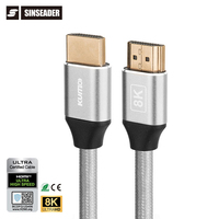 2025 Vente en gros Câble HDMI Version Ultra HD 2.1 Câble HDMI 8K de 1.5 mètres