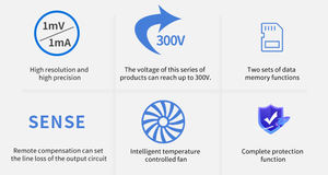 MATRIX 300v 1a 300w affichage haute précision monocanal linéaire DC alimentation stabilisée 1mA - Product Image 5