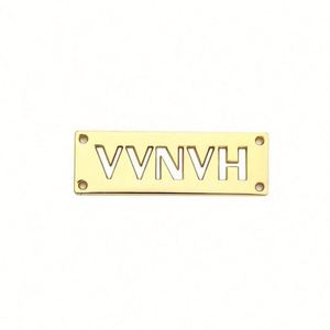 Etiquetas de Ropa Promocionales Personalizadas con Serigrafía Ecológica en Dorado, Logotipos de Marca, Etiquetas para Prendas, Accesorios para Ropa - Product Image 3