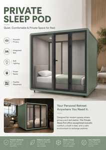 Venta Directa de Fábrica: Cabinas Acústicas Modernas, Móviles, Multifuncionales y Silenciosas para Oficina, Hotel o Descanso - Product Image 3