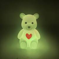 Lampe de chevet moderne et exquise pour la décoration de la maison, avec chargeur USB DC, veilleuse en forme de beignet de dessin animé pour le sommeil des bébés