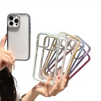 Coque en acrylique rainuré antichoc pour iPhone 17 Pro Max, design gaufré, compatible avec iPhone 16 Pro, haute transparence, bords souples