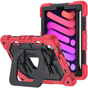 Casing Tablet Silikon Defender untuk iPad Mini 6 Mini 7 8.3 inci dengan penyangga kokoh dan tali bahu terintegrasi - Product Image 4
