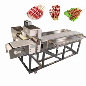 Seafood Skewer Kebab Machine Automatic Shish Kebab Meat Skewer Making Machine