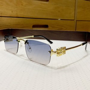 Sunglasses Women Metal <b>Frame</b> <b>Gold</b> Gradient Lens UV400 Protection <b>Square</b> Fashion Outdoors Cycling Driving - Product Image 1