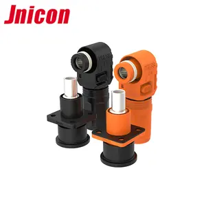 Jnicon 120A 150A 200A Conector de armazenamento de energia IP67 fêmea ângulo reto plug para macho barramento soquete para sistema Ess