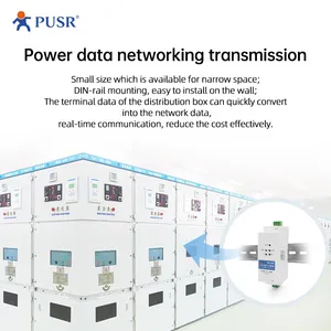 La série RS485 à Ethernet de rail DIN standard de USR-DR302 transmettent des données transparent TCP/IP Modbus au convertisseur d'Ethernet