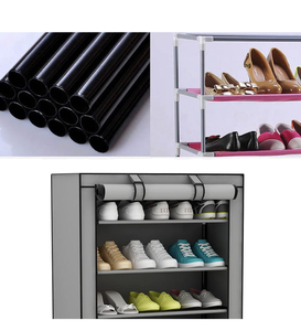 Montare a prova di Polvere scarpa rack di tessuto Non tessuto di scarpe con il prezzo basso - Product Image 4