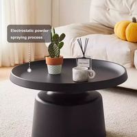 2025 vente en gros Design moderne en acier inoxydable côté rond Table à thé pour la maison