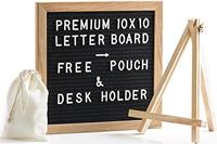 Lettres en feutre de bois noir avec cadre, pour mariage, bois, décoration de la maison, bak10