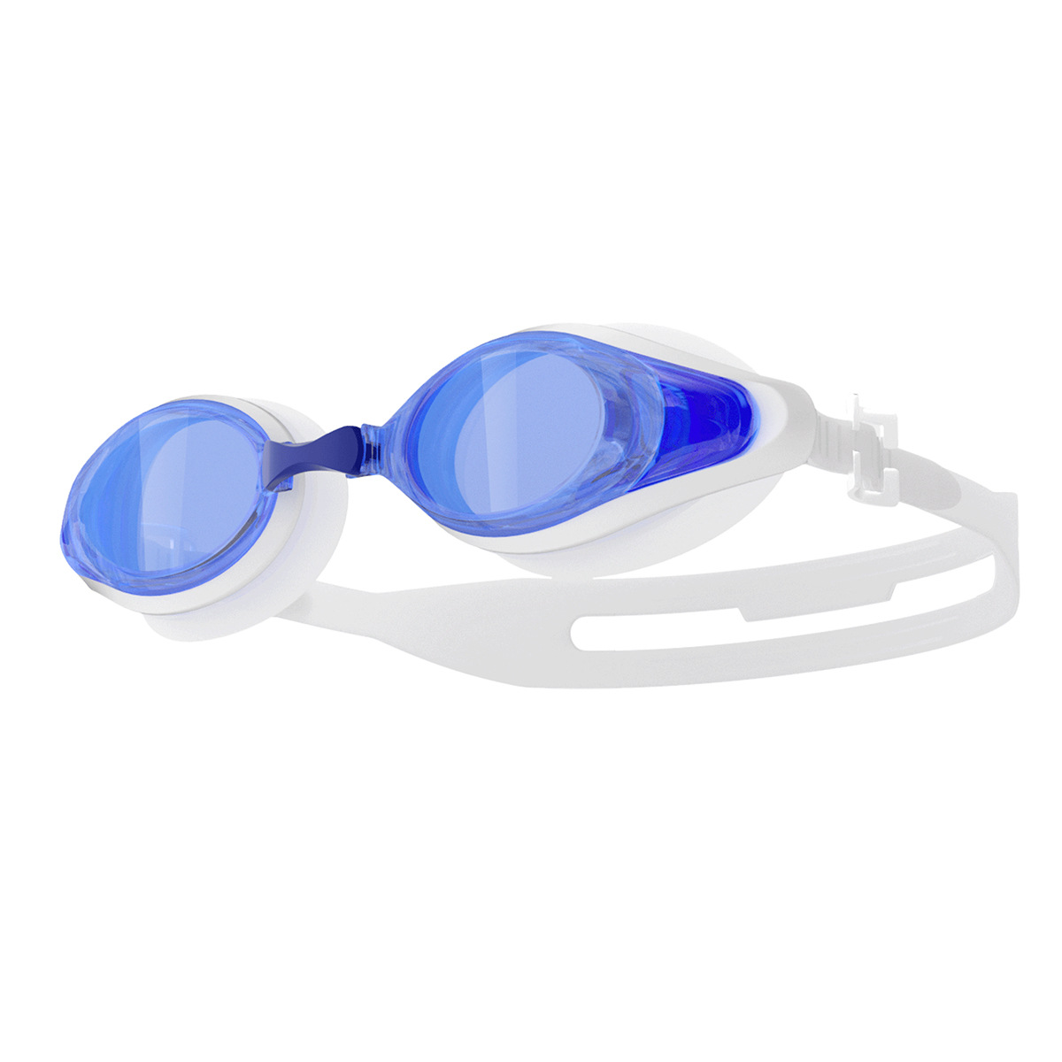 Finition mate anti-buée bleu et blanc (en boîte)