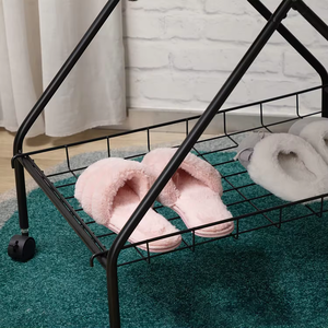 Tùy chỉnh hình chữ nhật Cán Vải khách sạn nhà giặt giỏ giỏ cản trở với bánh xe - Product Image 6