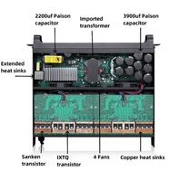 FP12000Q 2*4600W 2CH Amplificateur de puissance professionnel Classe D/H Alimentation à deux étages Pont de puissance 10000W 4 AC90V-260V
