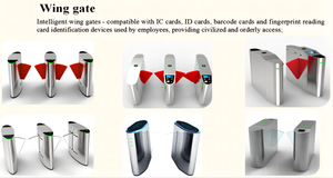 Tourniquet d'aileron d'obstacle de billet de code à barres d'identification de terminal de visage de sûreté et de sécurité - Product Image 6