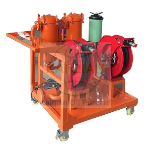 small mobile china centrifugal oil filter machine hydraulic oil water separator filter cart