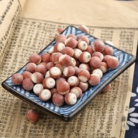 Nouvel arrivage en gros de fruits séchés Zhaoqing Gorgon, graines d'Euryale en vrac, forme de boule brisée semi-ouverte, 500g, stockage à froid et à sec