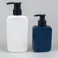 Bouteilles de savon liquide en plastique HDPE écologiques personnalisées en gros, bouteilles de nettoyant pour le visage avec pompe, bouteilles de lotion carrées de 150 ml